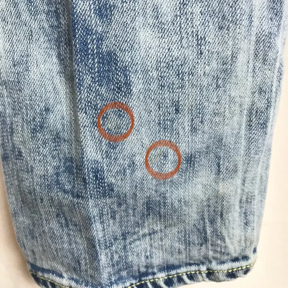 American Eagle Men's 28x32 Flex Acid Wash Destroyed Skinny Denim Jeans
